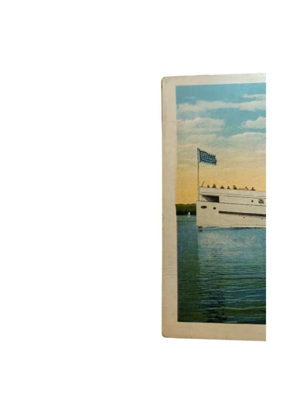 Vintage STR Chippewa Sandusky OH Put-In-Bay Steamer Postcard